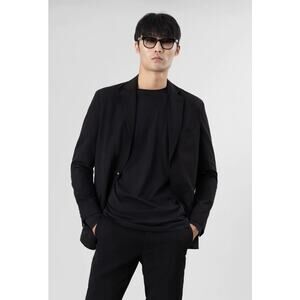 SOFT CLOTH Men's Studio Suit Jacket 44R Black Soft City Twill Lined NWT